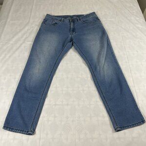 Buffalo David Bitton Light Blue Jeans - Men’s Slim Fit - Size 34x30 - Faded Wash